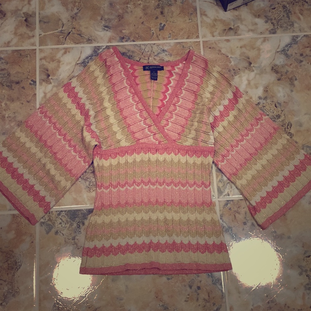 Pink & Gold blouse